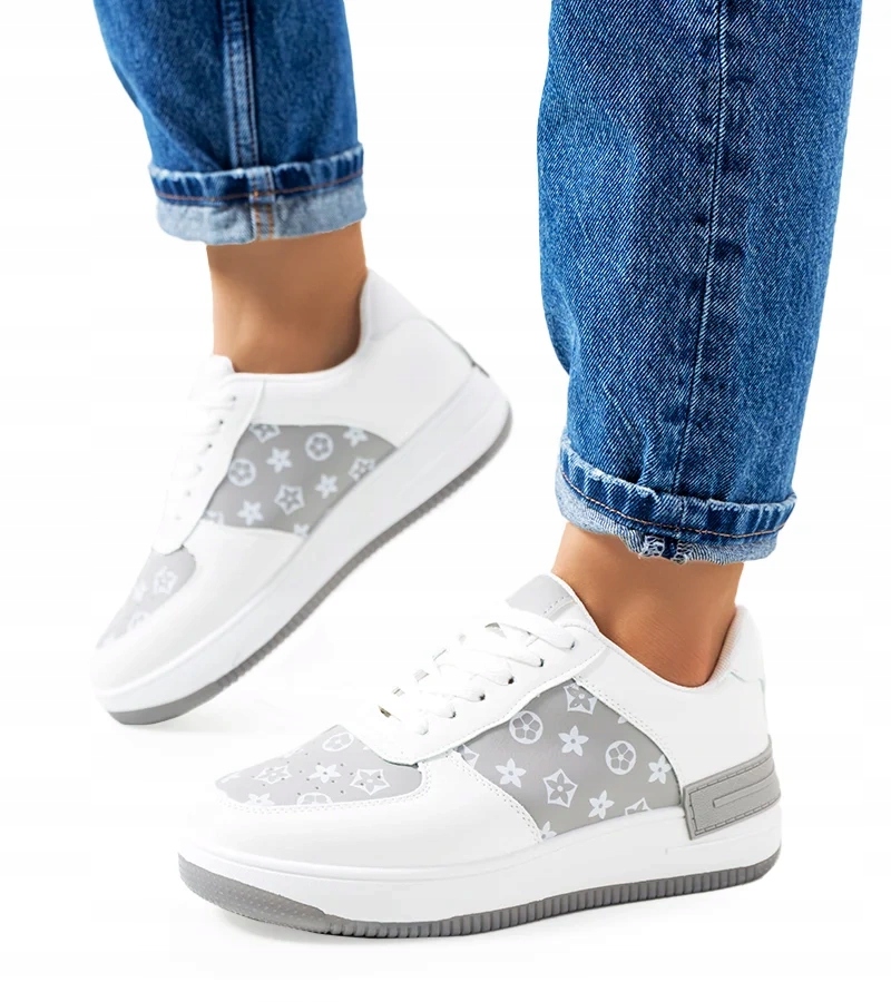 Biało szare sneakersy damskie Djenna rozmiar 39