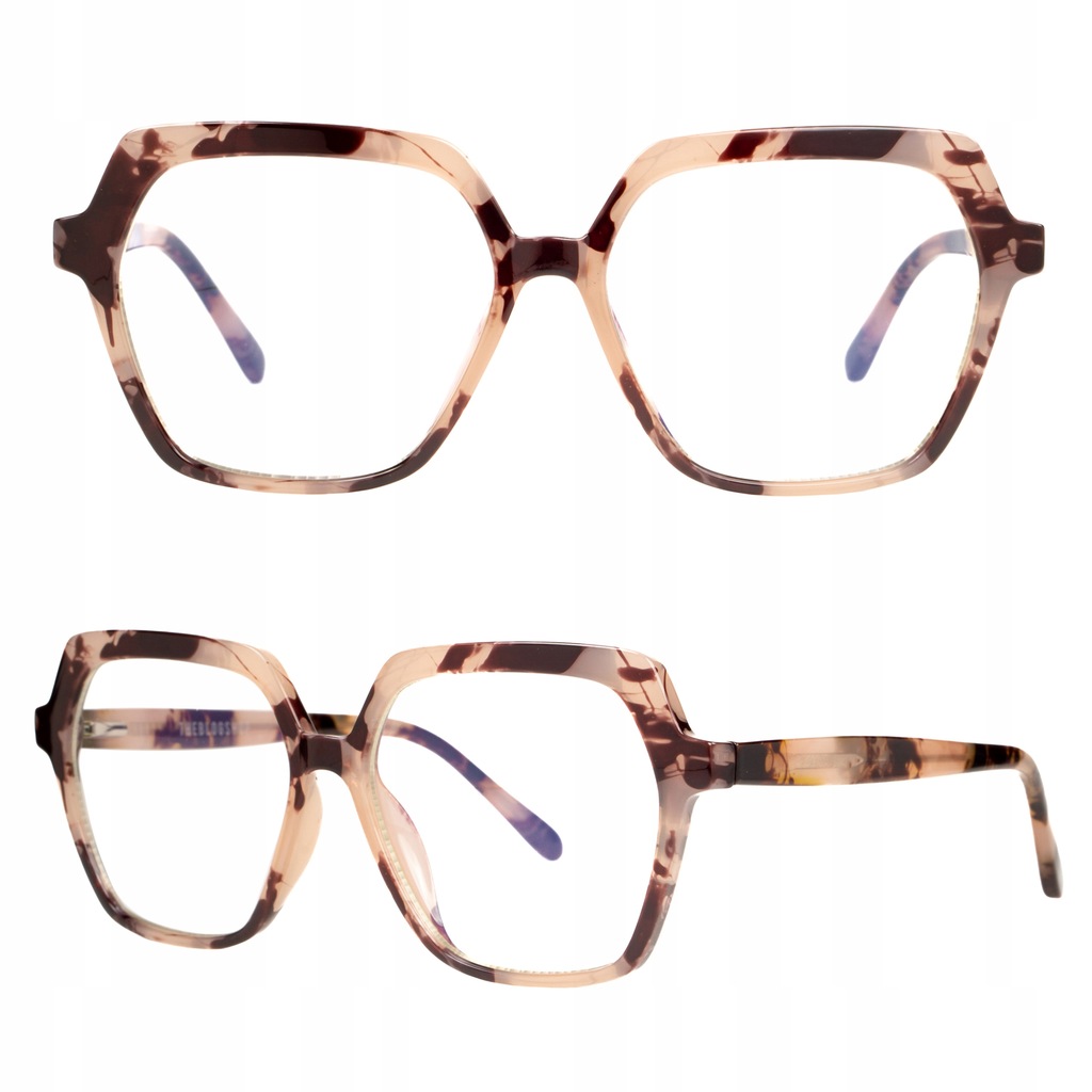 Okulary Zerówki Damskie Muchy Filtr Blue Light
