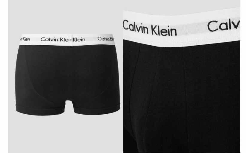 D3J405*CALVIN KLEIN CZARNE MAJTKI BOKSERKI M U00