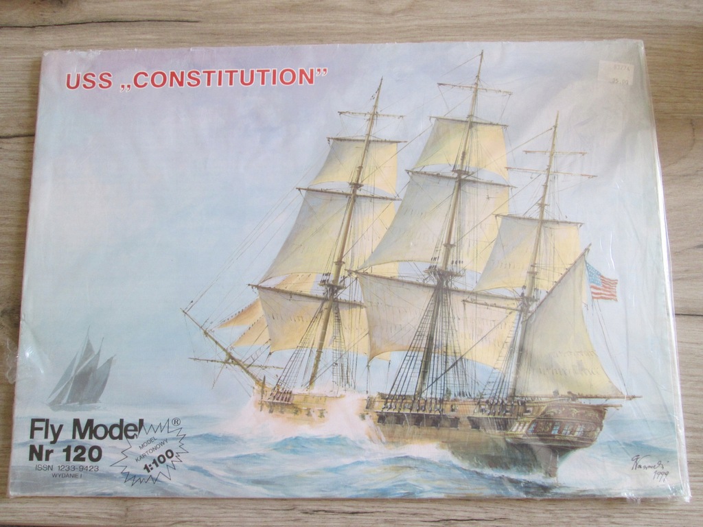 Model kartonowy fregaty „Constitution”