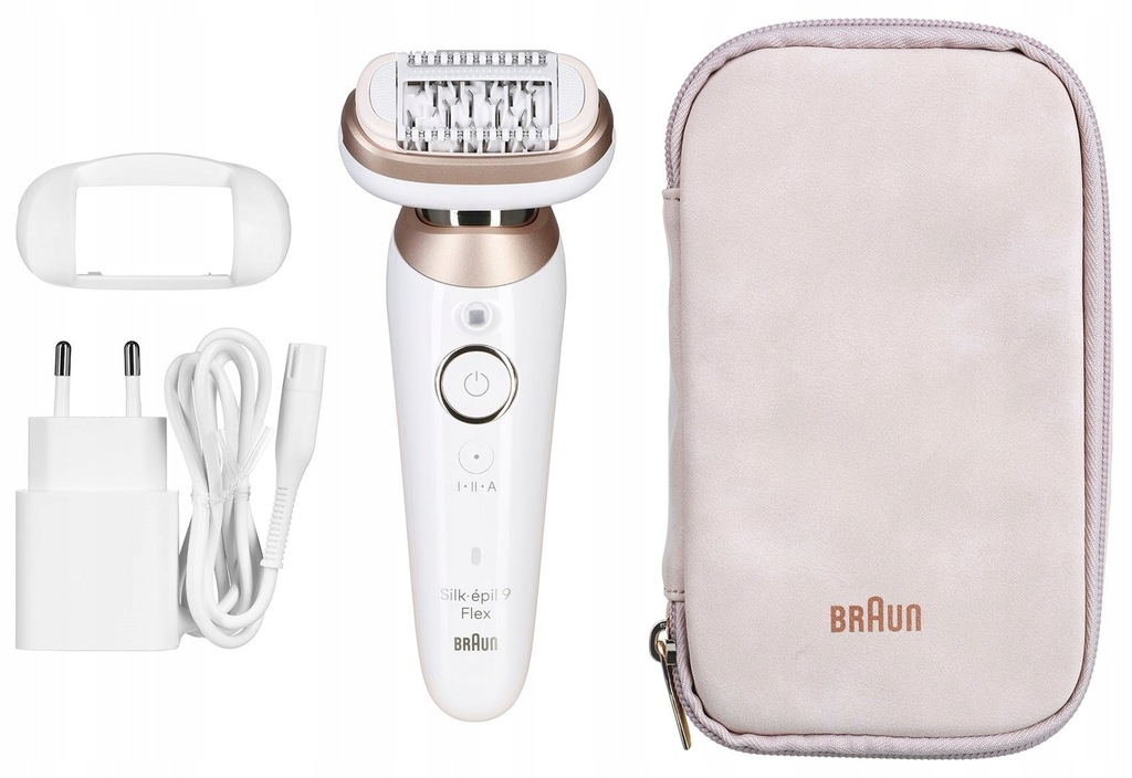 Depilator IPL BRAUN Silk-epil 9-011 3D, praca na sucho i mokro, Biały, Złot