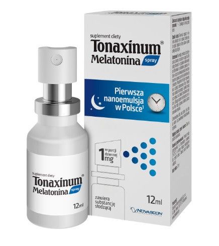 Tonaxinum Melatonina Spray 12ml UŁATWIA ZASYPANIE