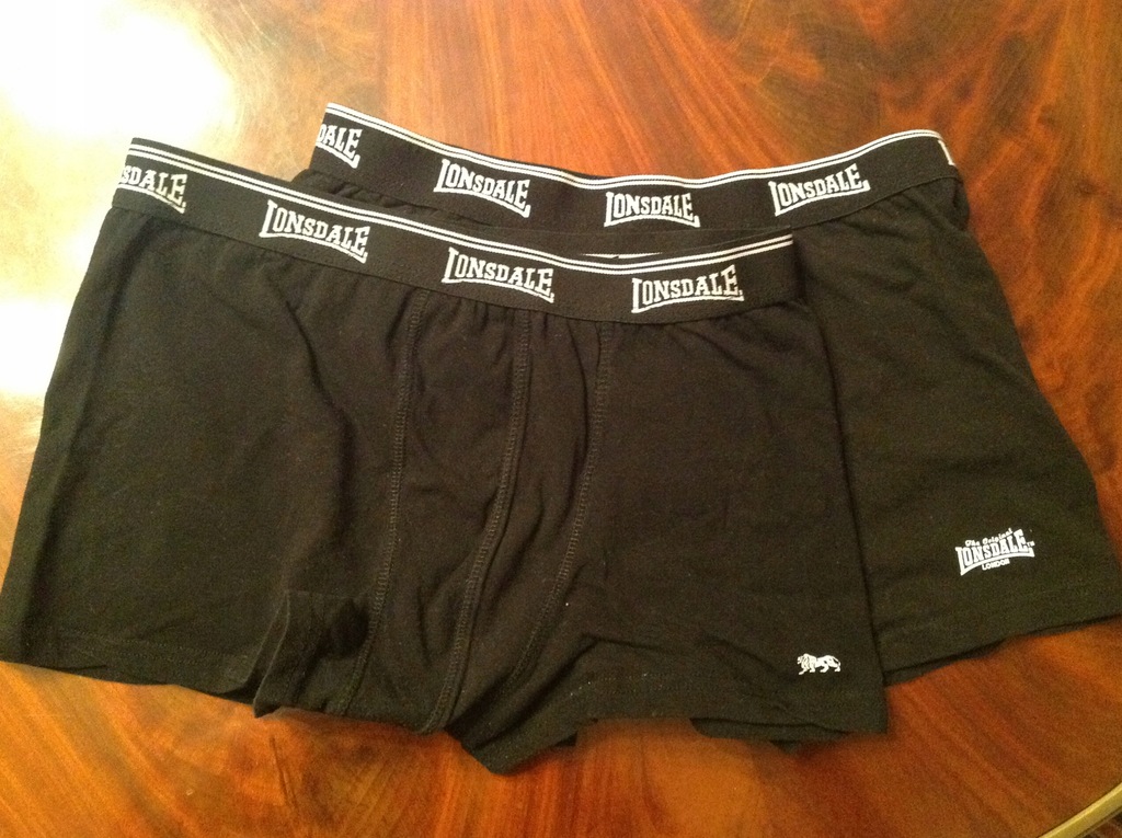 Lonsdale bokserki czarne 2-szt. rozm. M