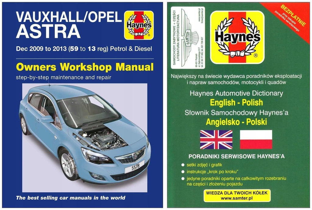 Opel Astra 4 (2009-13) instrukcja napraw Haynes IV