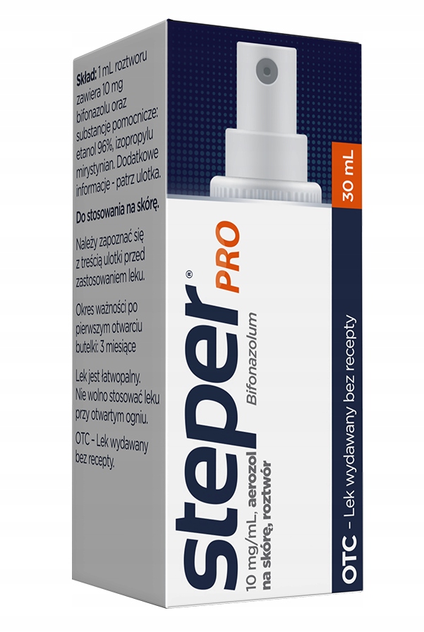 Steper Pro aerozol 30ml grzybica łupież pstry