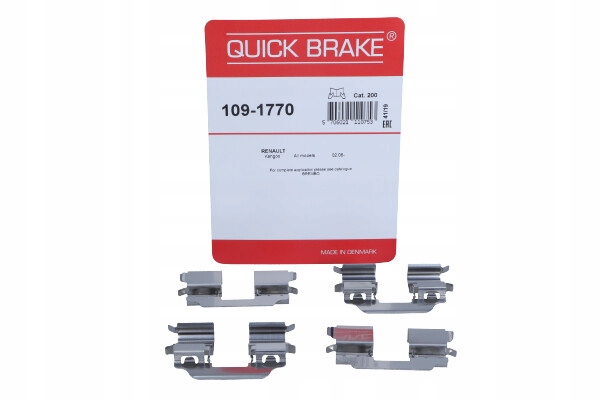 QUICK BRAKE ZESTAW INST. KLOCKÓW HAM. RENAULT T. KANGOO 08-