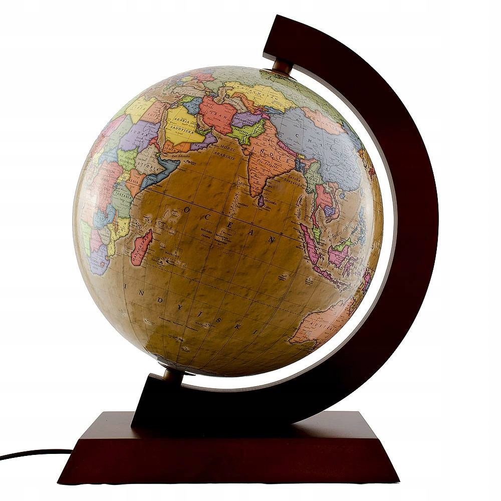 Globus podświetlany polityczny retro 32cm Zachem