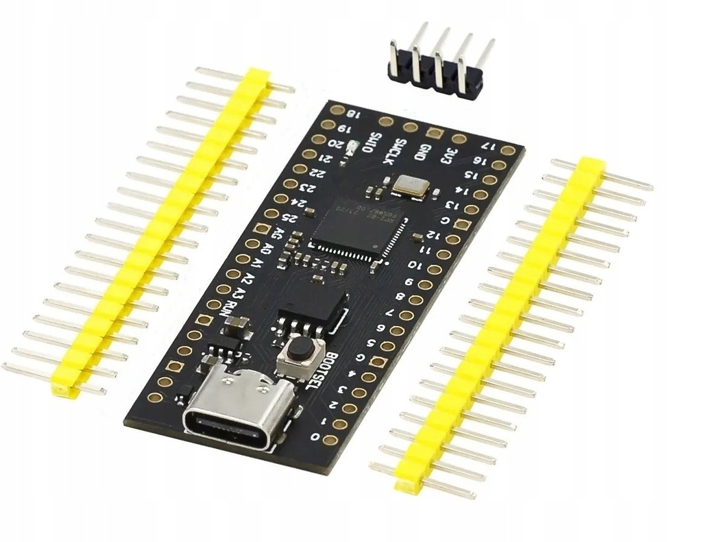Mikrokomputer Raspberry Pi Pico RP2040 16MB FLASH CZARNY