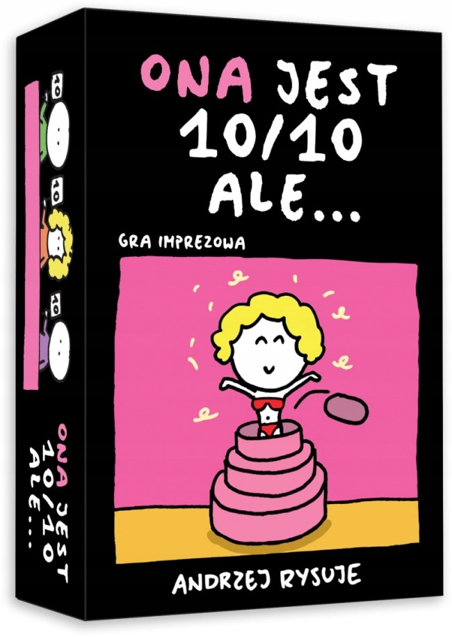 Ona jest 10 na 10, ale ..., gra imprezowa z rysunkami Andrzej Rysuje!