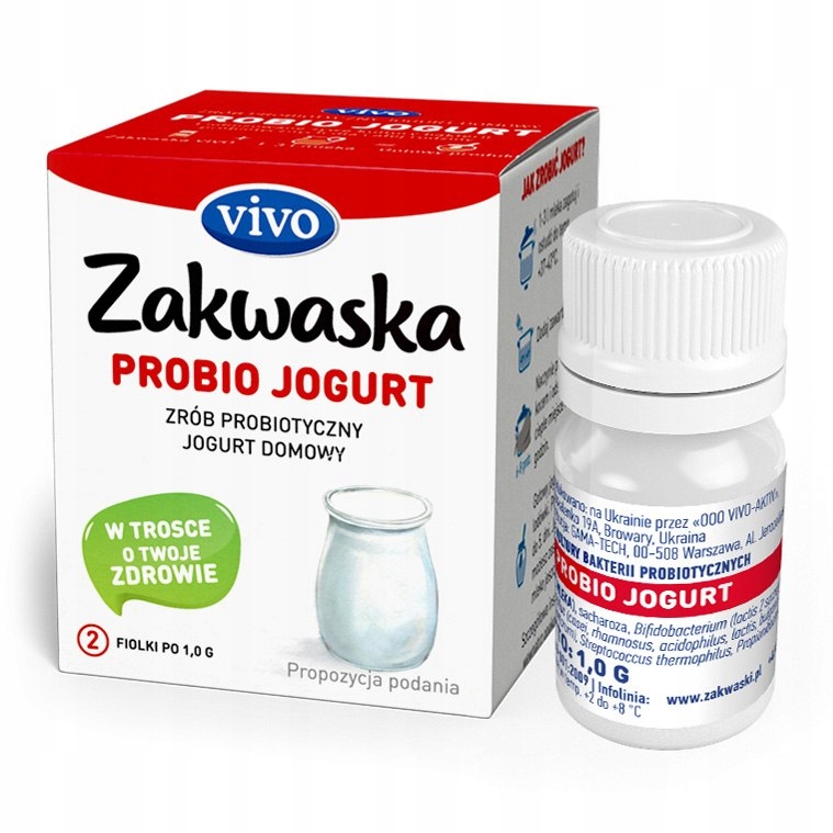 ŻYWE KULTURY BAKTERII DO JOGURTU PROBIO "ZAKWASKA" BEZGLUTENOWE