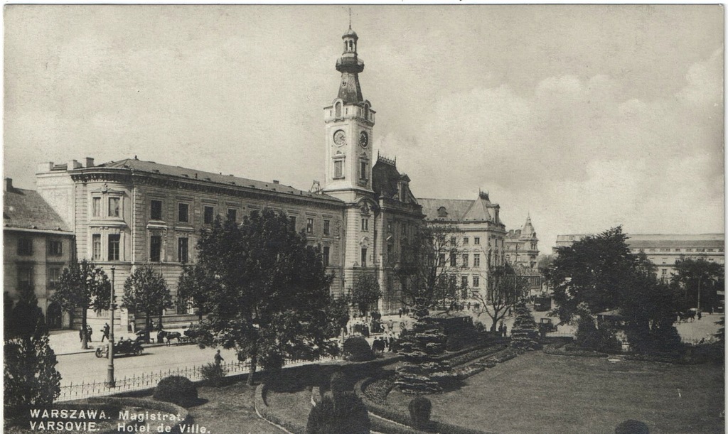 Ciekawa karta fotograficzna magistrat miasta Warszawy 1935
