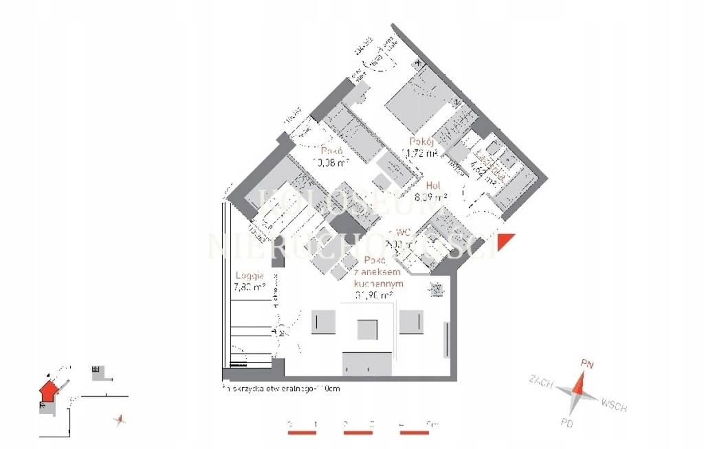 Mieszkanie, Gdańsk, 68 m²