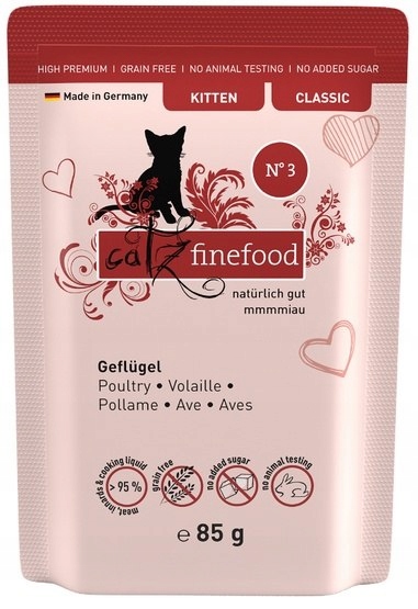 Catz Finefood Classic Kitten N.03 Drób saszetka 85