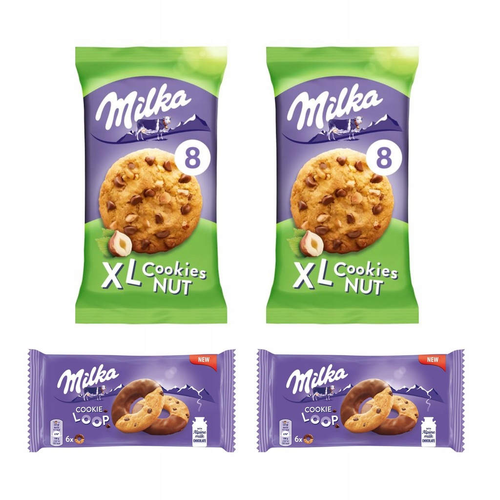 Milka zestaw ciastek Cookie Loop i Cookies Nuts