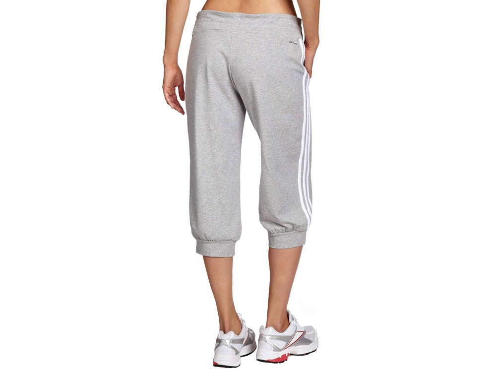 DRESOWE spodnie Damskie Adidas 3/4 X21249 szare - 7767214979