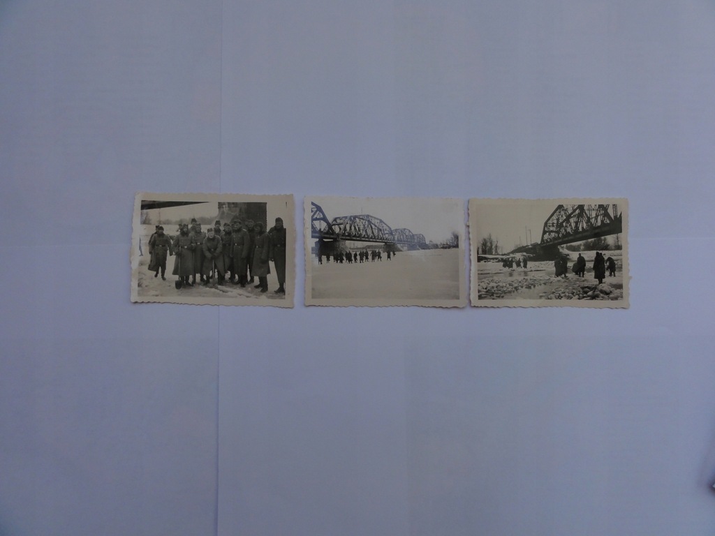 Zestaw zdjęć most kolejowy Sandomierz 1940