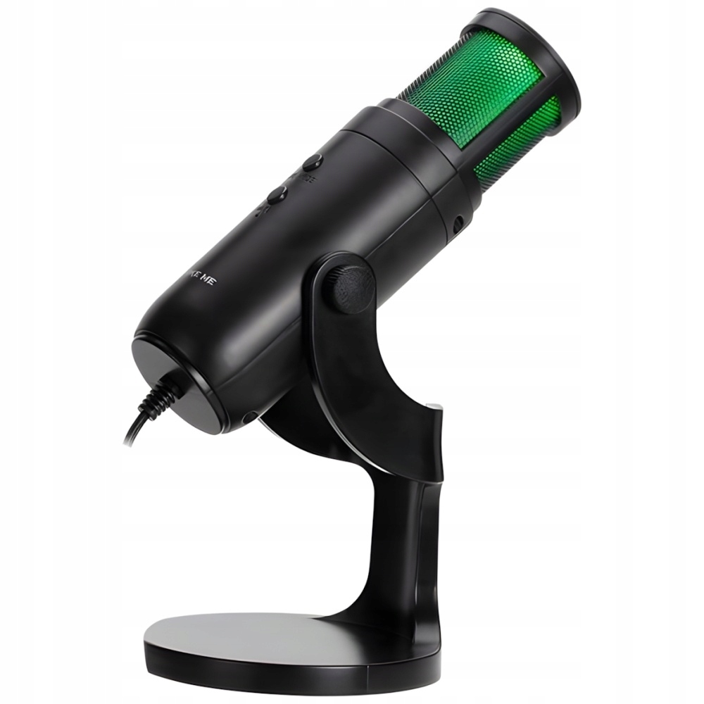 Mikrofon gamingowy RGB XTrike Me do komputera stojący USB 2.0 na biurko
