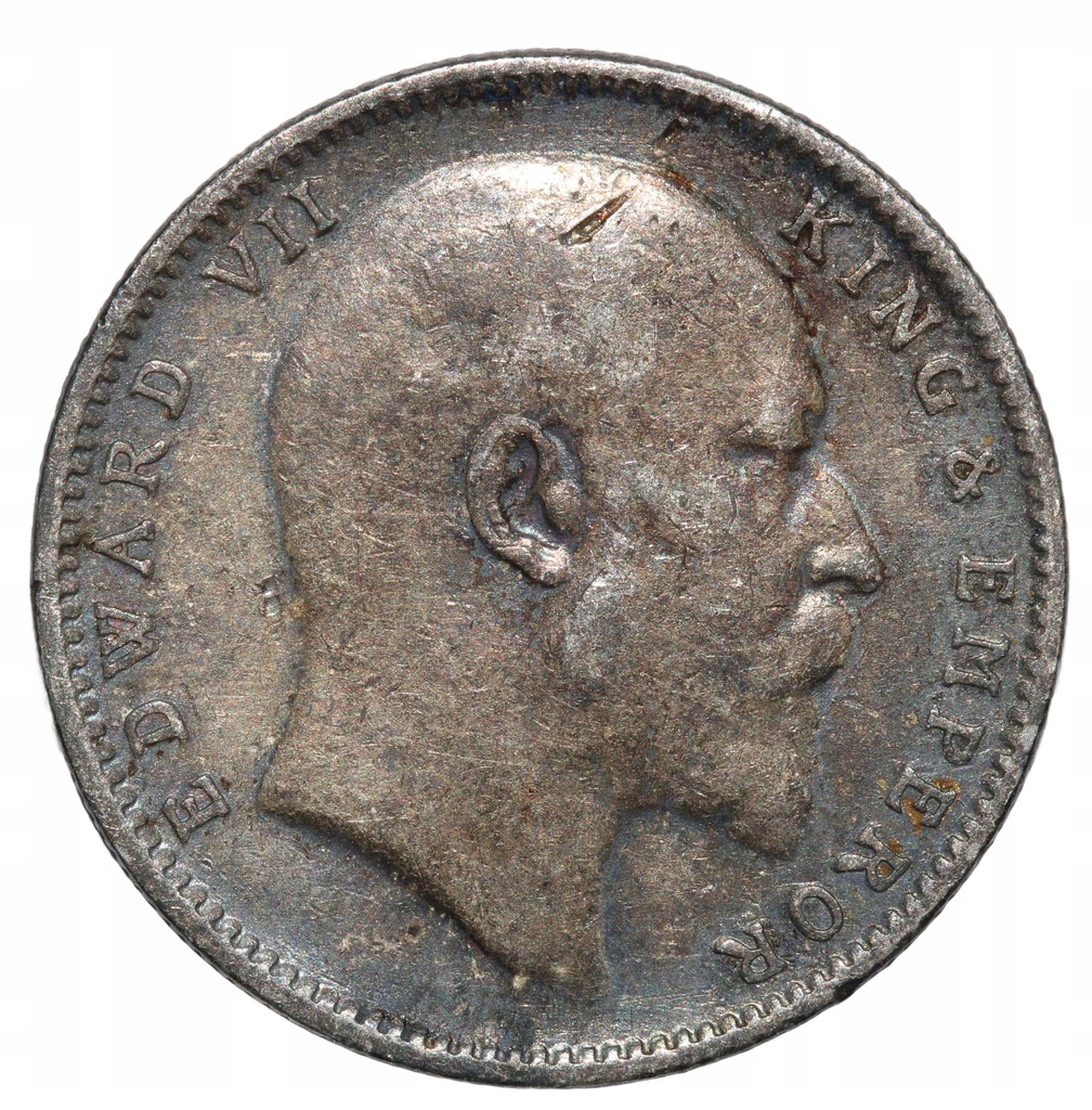 Indie Brytyjskie 1 rupia 1907 one rupee Edward VII