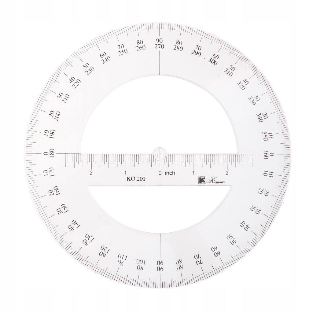 360-stopniowy kątomierz okrągły Pomiar kąta