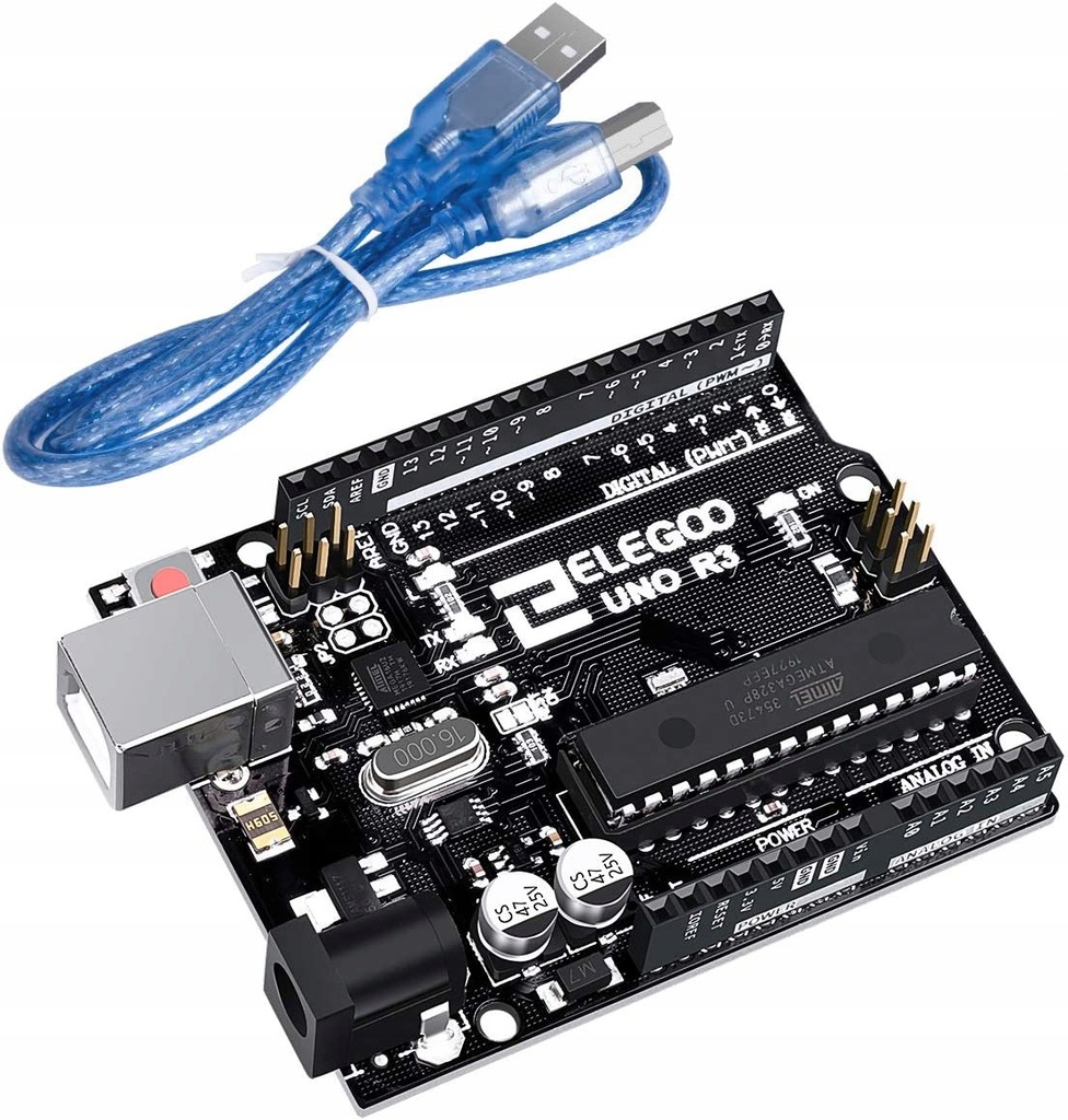 PŁYTA GŁÓWNA UNO R3 MODUŁ Z KABLEM USB PROTOTYP