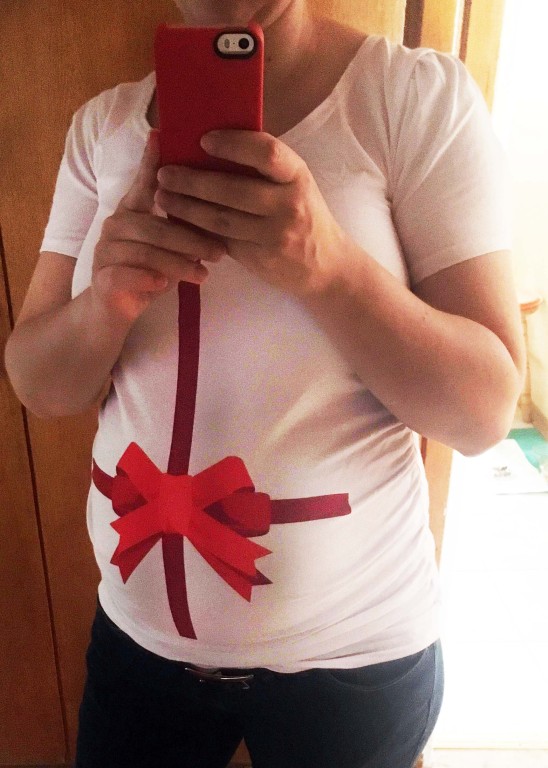 T-shirt, koszulka ciążowa S/M