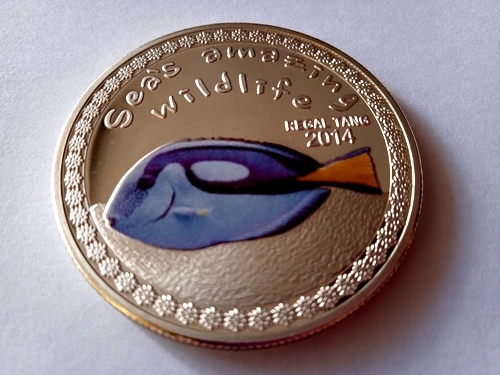 BURUNDI - 5000 franków 2014, Pokolec królewski, kolor, przepiękna moneta !