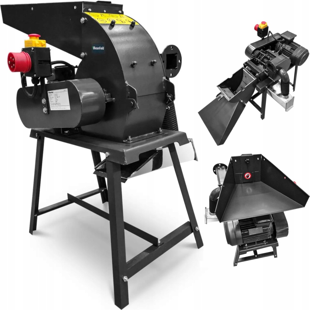 Młyn bijakowy rozdrabniacz do zboża trocin pelletu 120 kg/h 2.2 kW, WIESENF