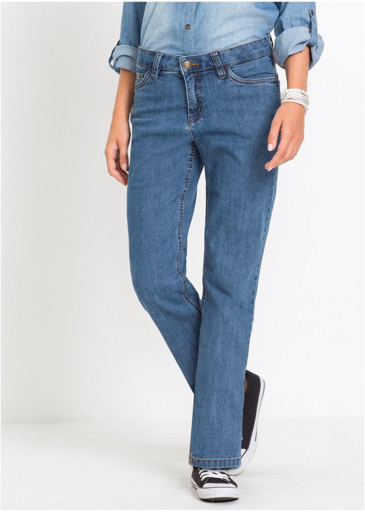 MF2C14 PROSTE SPODNIE JEANS __38