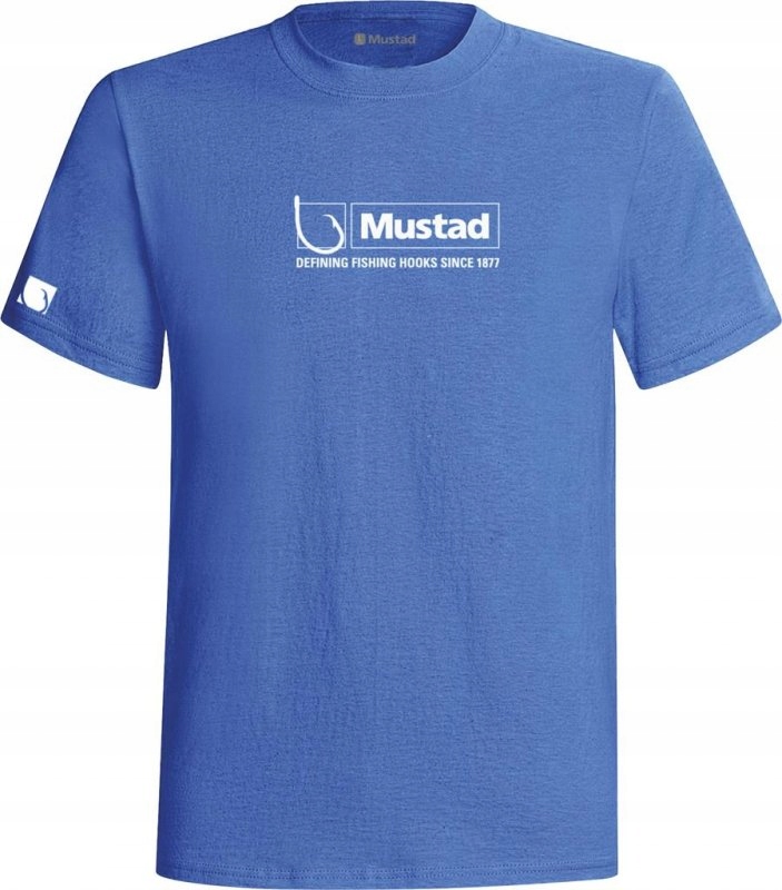 T-Shirt Mustad niebieska XS