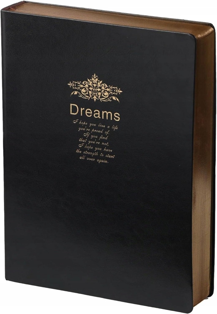 KALPA DREAMS NOTES NOTATNIK PAMIĘTNIK SKÓRZANY A4 ZŁOTY KRÓJ VINTAGE
