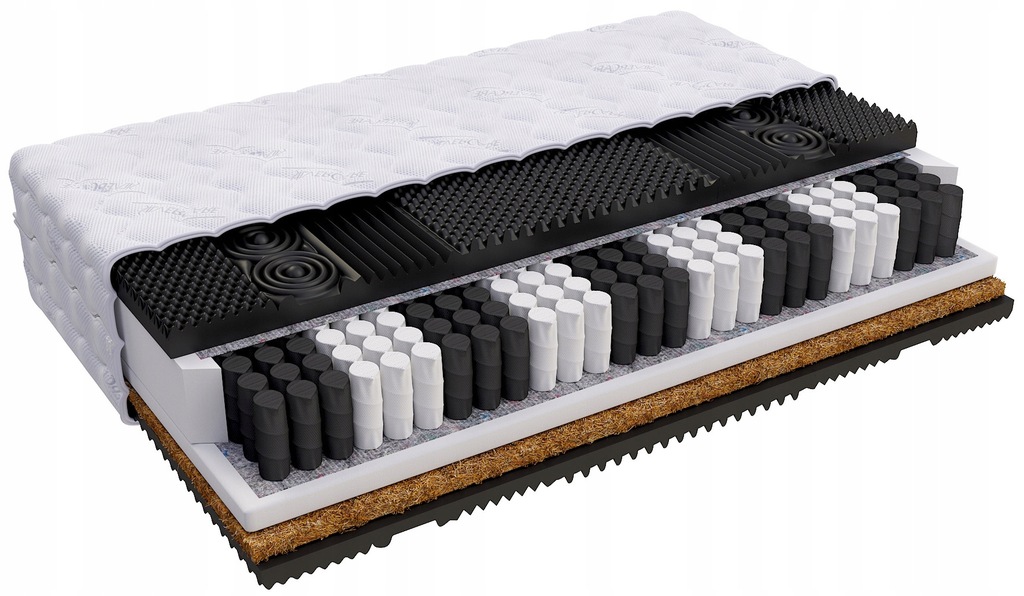 Materac prestiżowy MASUJĄCY kokos ATTIS 120x200