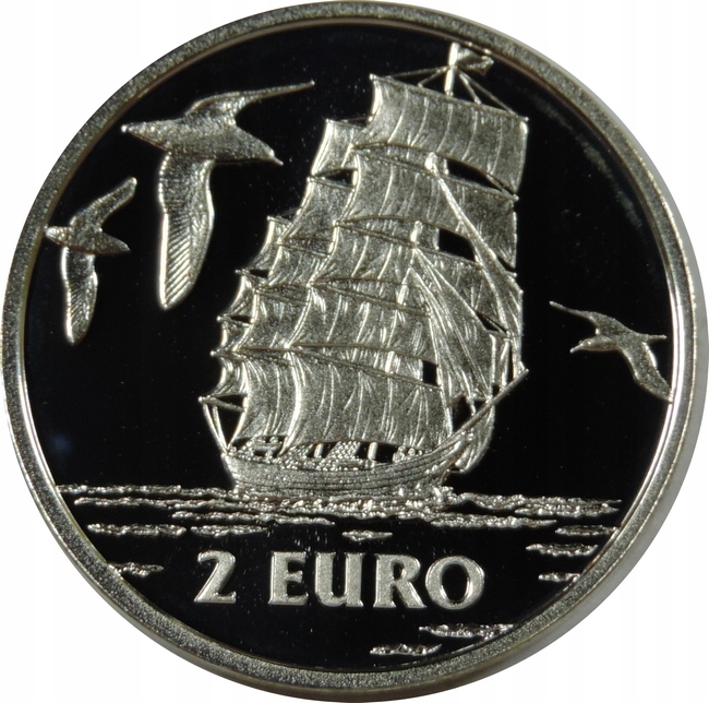NUMIZMAT -2 EURO 1997 -HOLANDIA - ŻAGLOWIEC -PŻ532
