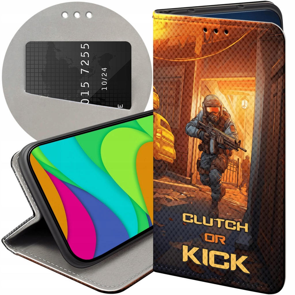 ETUI Z KLAPKĄ DO NOKIA 3.4 WZORY CS GO COUNTER-STRIKE FUTERAŁ POKROWIEC