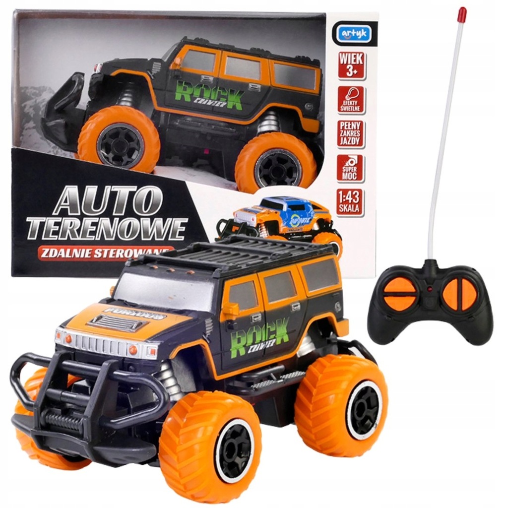 AUTO TERENOWE ZDALNIE STEROWANIE NA PILOT RC LED