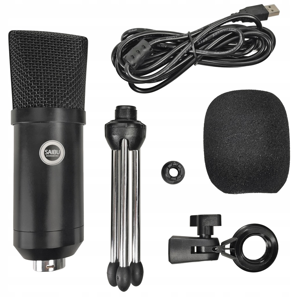 SAIBU MU-1 STUDYJNY MIKROFON POJEMNOŚCIOWY USB