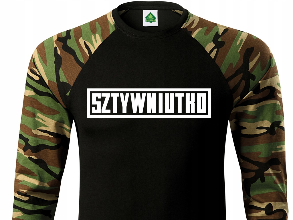 HIT Koszulka long sleeve woodland camo SZTYWNIUTKO