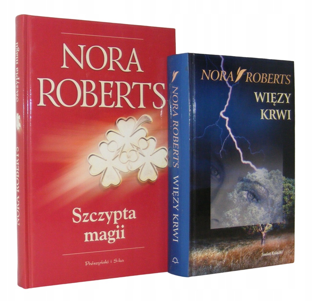 2x Nora Roberts - WIĘZY KRWI + SZCZYPTA MAGII TWARDE BDB