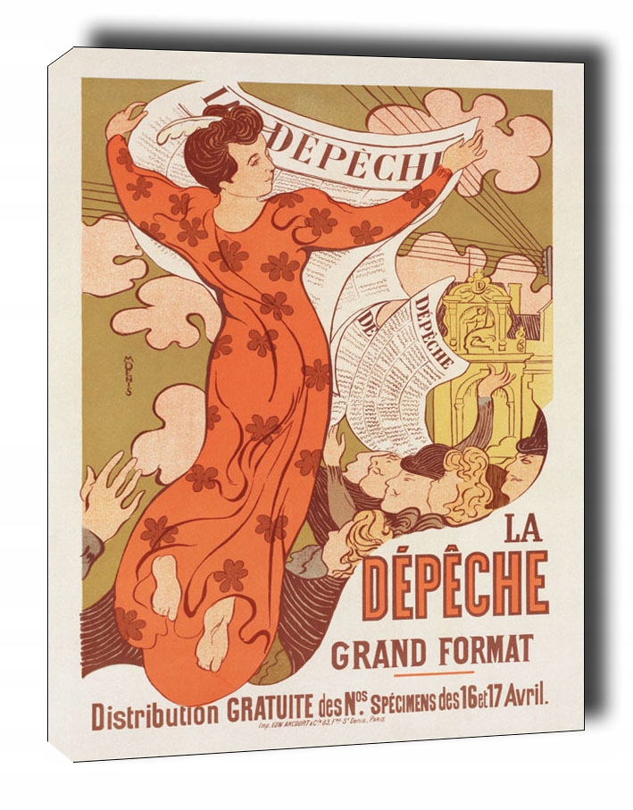 Poster for La Dépêche de Toulouse - obraz na płótn
