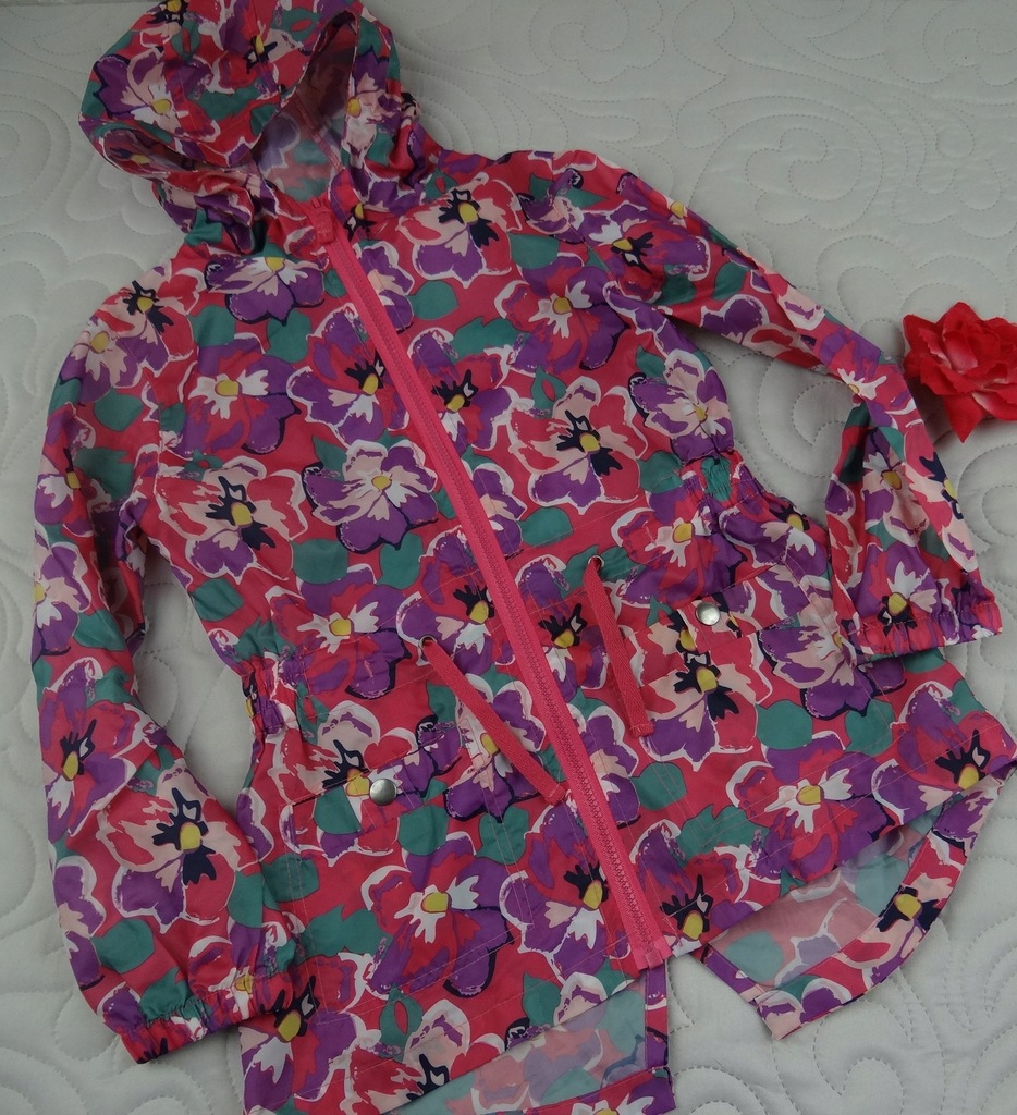 ST BERNARD kurteczka parka kwiaty 8L 128cm LATO