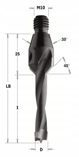 336.050.11 Wiertło NP gw-trzp.GZ HW D=5 I=40 LB=65