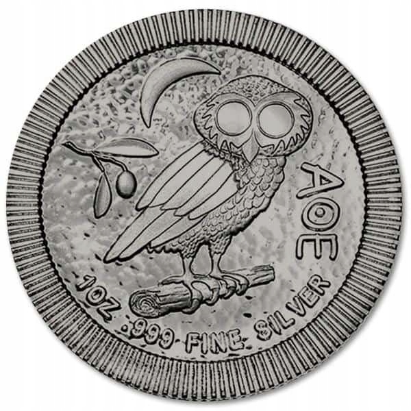 Srebrna moneta Sowa Ateńska, 1 oz, 2022