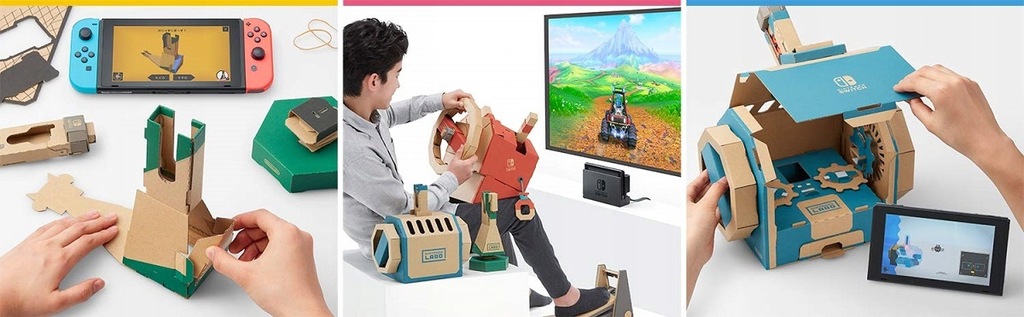 Nintendo labo toy con 3 hotsell vehicle kit