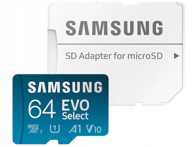 Karta pamięci SAMSUNG Evo Select microSDXC 64GB + Adapter