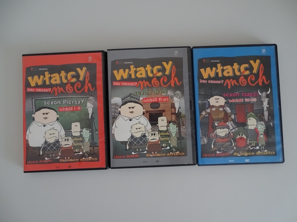 Trzy sezony "Włatcy móch" na dvd OKAZJA