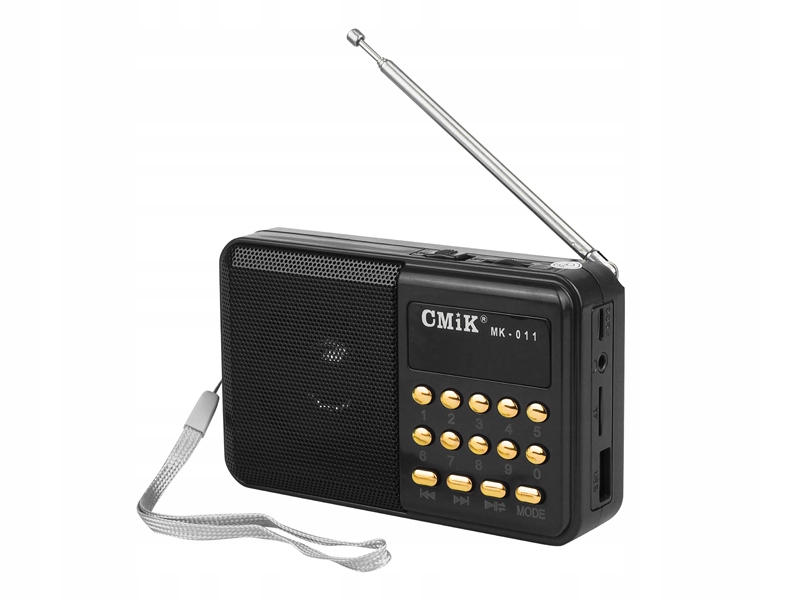 Radio przenośne MK-011 wyświetlacz, USB, MicroSD,