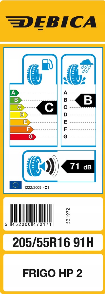 Купить 4 x 205/55R16 FRIGO HP 2 DEBICA новые зимние шины: отзывы, фото, характеристики в интерне-магазине Aredi.ru