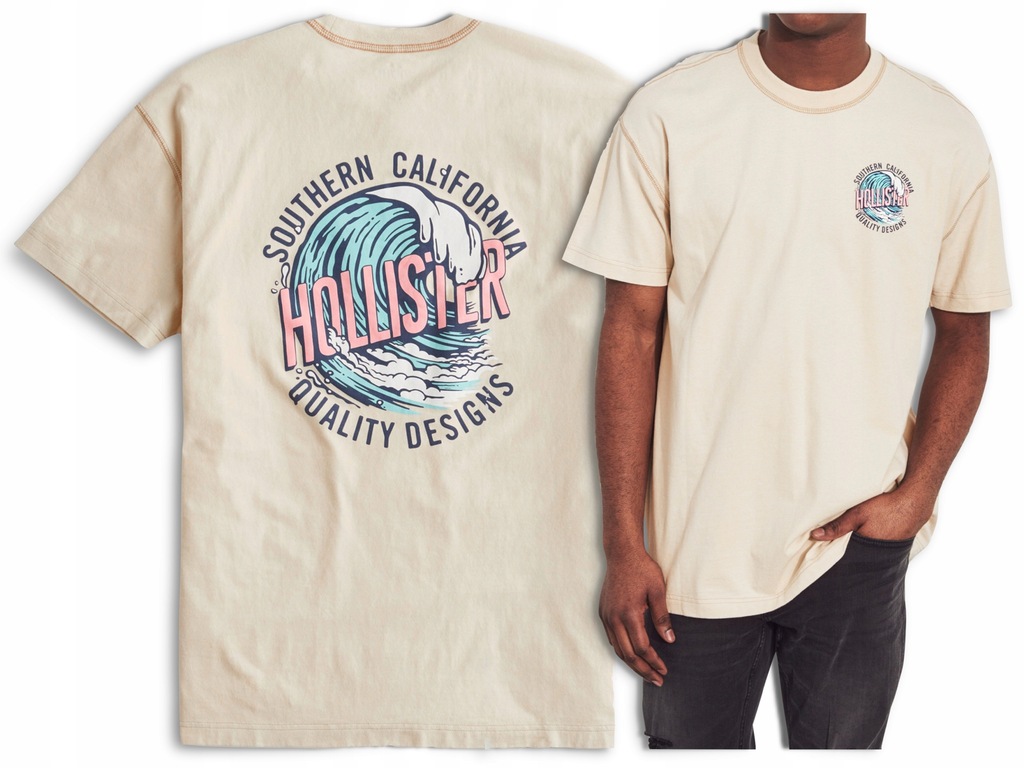 HOLLISTER by Abercrombie T-shirt Koszulka USA L