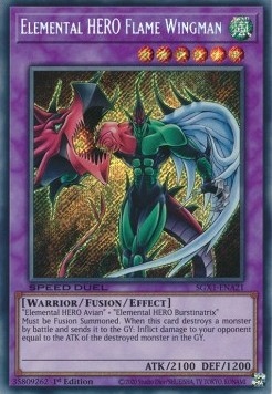 Yu-Gi-Oh! TCG: Elemental HERO Flame Wingman (V.2) (SGX1)