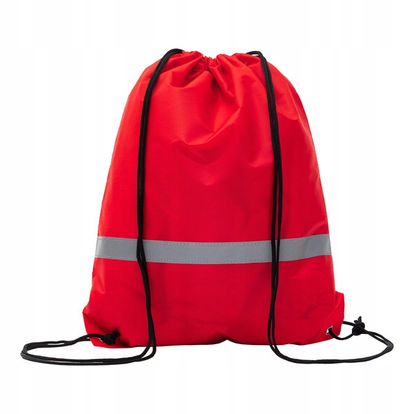 20x Plecak promocyjny z taśmą odblaskową czerwony