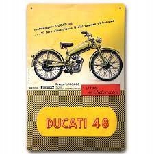 Metalowy szyld blacha reklamowa DUCATI 48